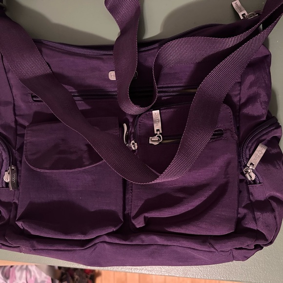 Purple Baggallini Crossbody Bag with Wristlet Wallet - Picture 3 of 6